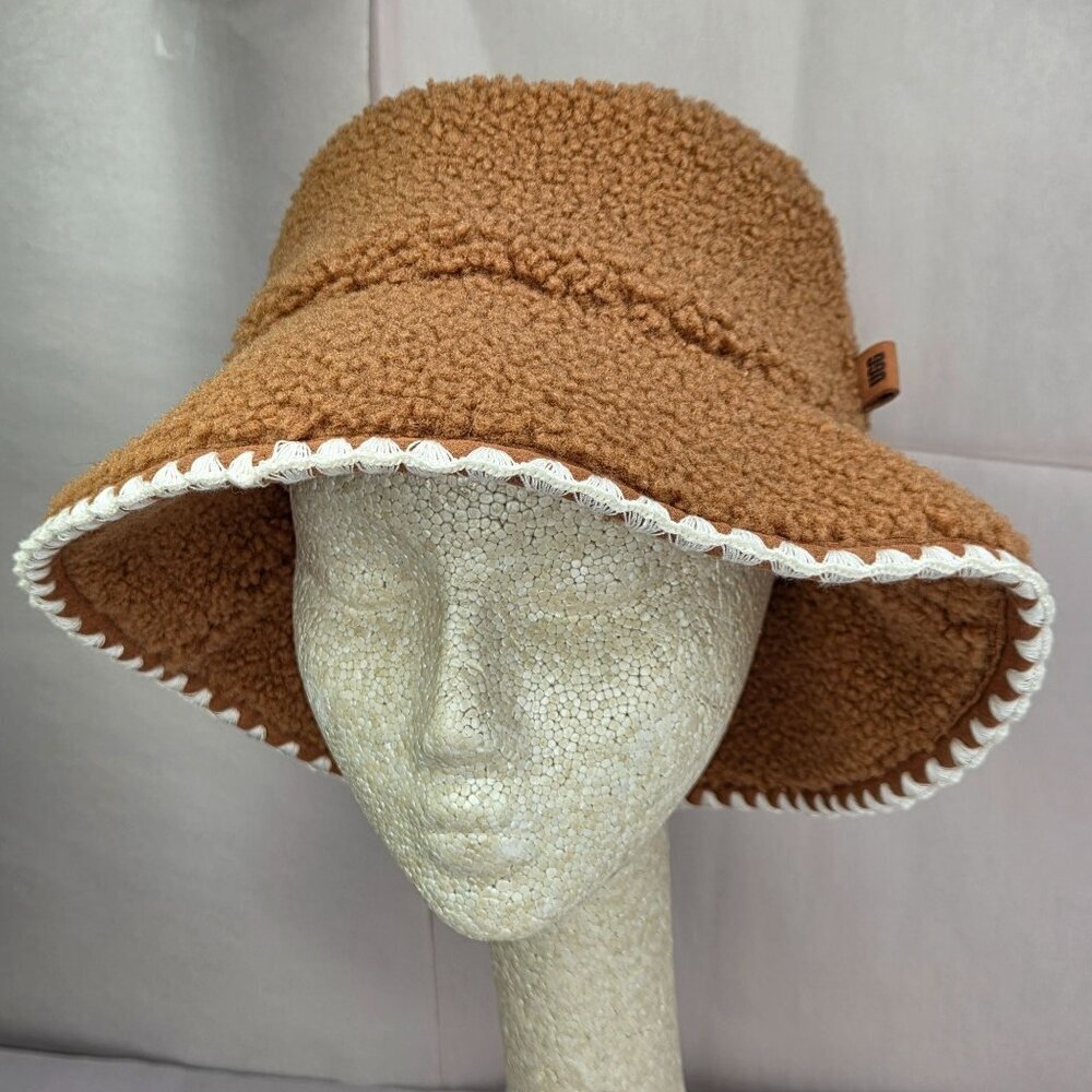 UGG Scalloped Edge Bucket Hat Chestnut
